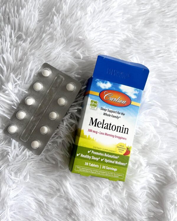 Presentación melatonina para relajación y sueño saludable