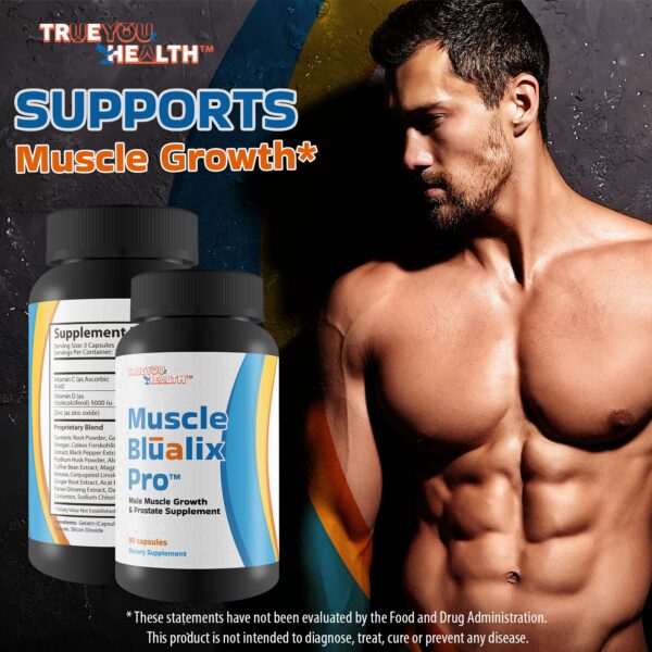 Presentación Muscle Blualix Pro apoyo salud masculina