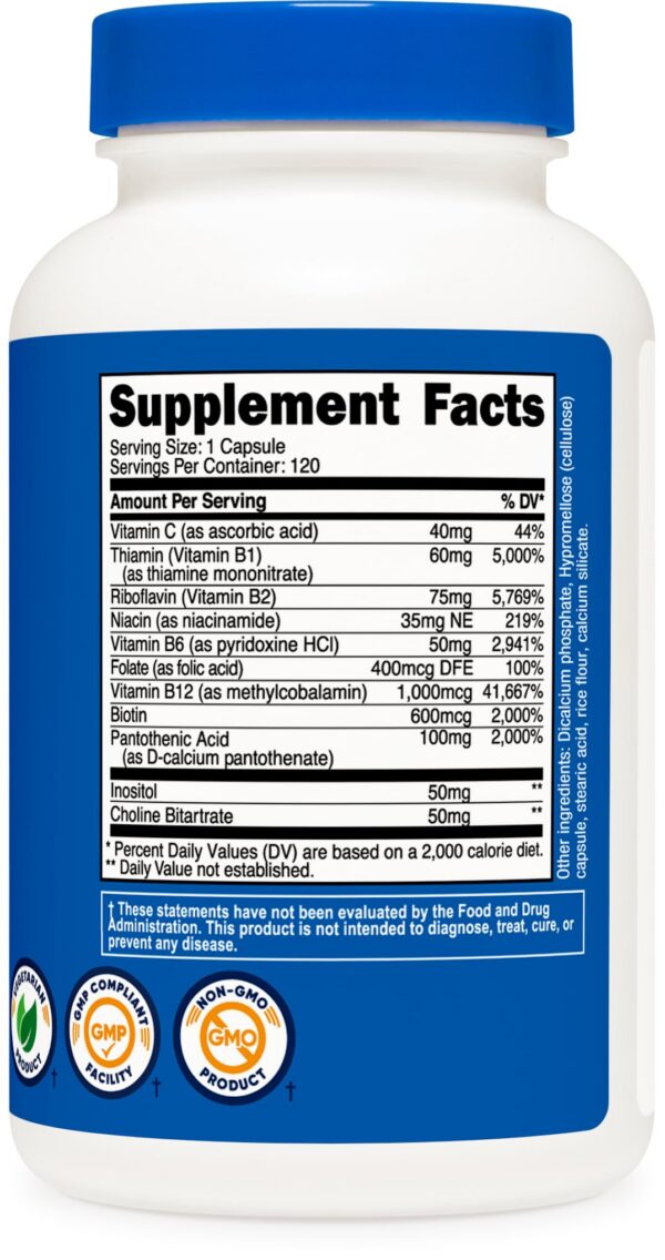 Version 1.0.0 Presentación Nutricost vitamin B complex con vitamina C