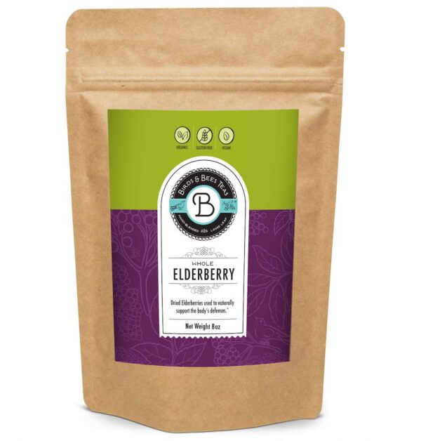 Presentacion de saúco seco para infusiones culinarias