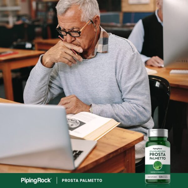 Presentación Saw Palmetto Piping Rock 120 cápsulas