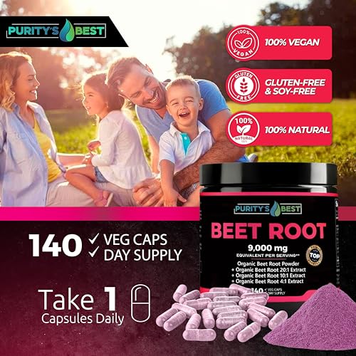 Presentación de suplemento raíz de remolacha Purity's Best
