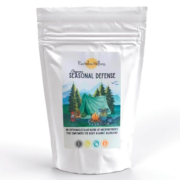 Presentación de Vitamina C en polvo y defensa estacional