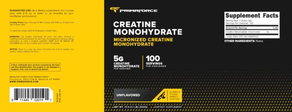 Version 1.0.0 Frasco de Primaforce Creatine Micronized