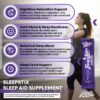 Primer plano polvo morado Sleep Stix