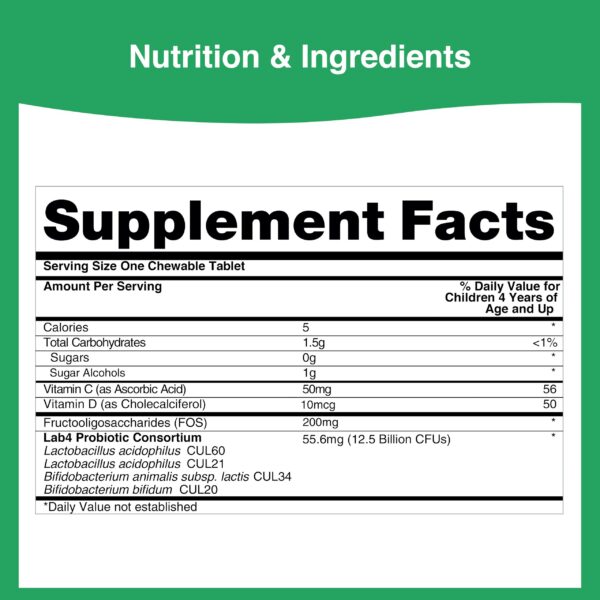 Lista de ingredientes en etiqueta