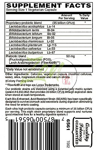 Probiótico 35 mil millones UFC Zen Supplements cápsulas vegetales 30