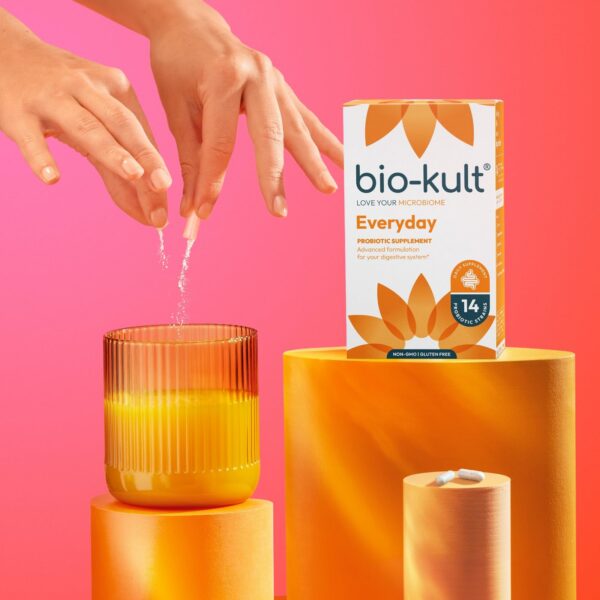 Probiótico Bio-Kult sin gluten ni OGM con 14 cepas para uso diario