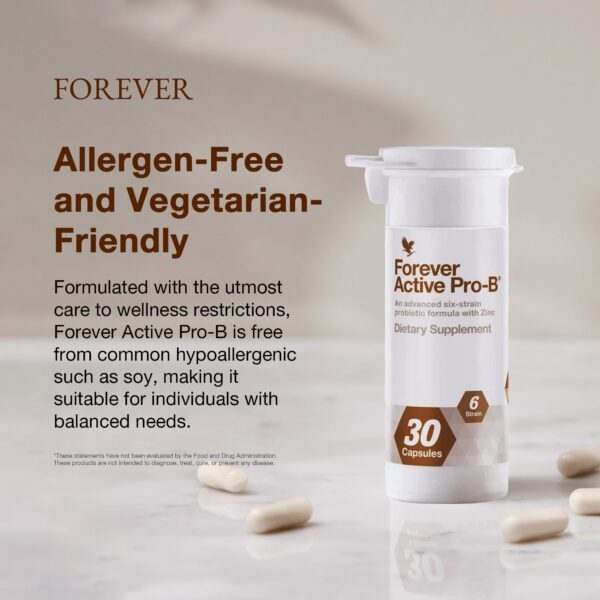 Version 1.0.0 Probiótico Forever Living entrega alta potencia 8B UFC 30 cápsulas