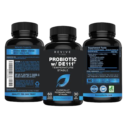 Probiótico para hombres y mujeres 11.5 mil millones UFC Revive Herbs