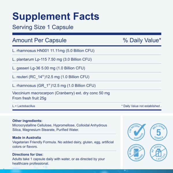 Probiótico Life-Space Urogen envase y contenido