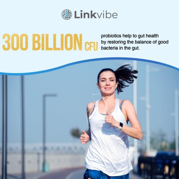 Probiótico Linkvibe fórmula para mujeres y hombres cuidado digestivo