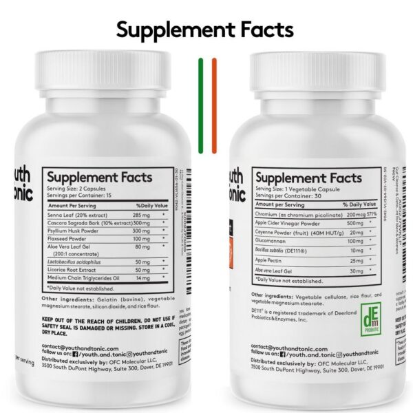 Version 1.0.0 Probiótico y vinagre de manzana en Youth & Tonic Detox Cleanse