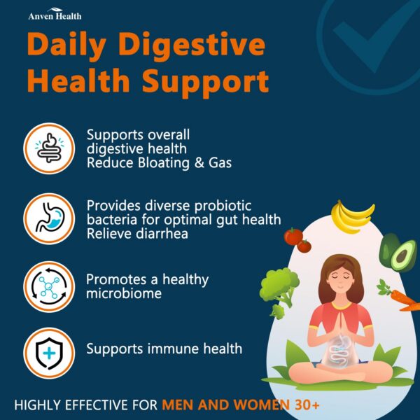 Probióticos Anven Health para hombres y mujeres 27 cepas