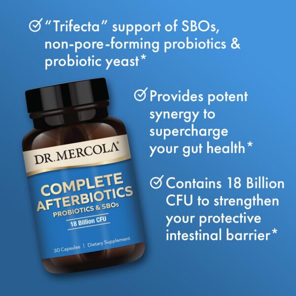 Version 1.0.0 Probióticos Dr. Mercola Complete Afterbiotics libres de transgénicos