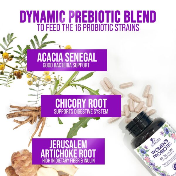 Probióticos para mujeres con prebióticos para bienestar óptimo