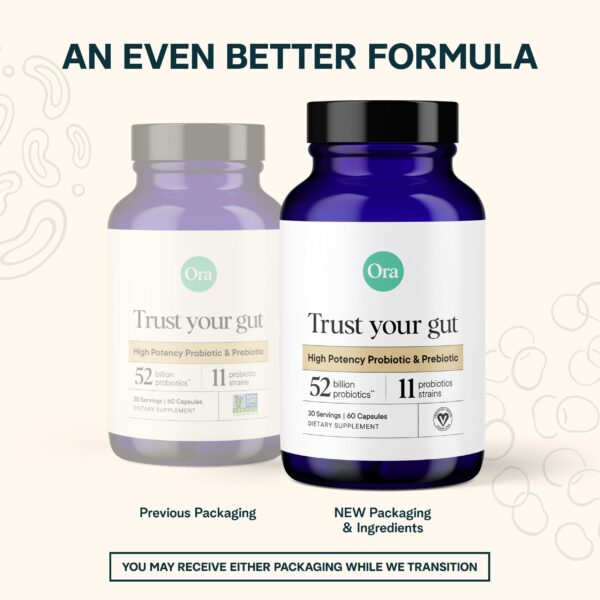 Probióticos Ora Organic cápsulas naturales y sin alérgenos comunes