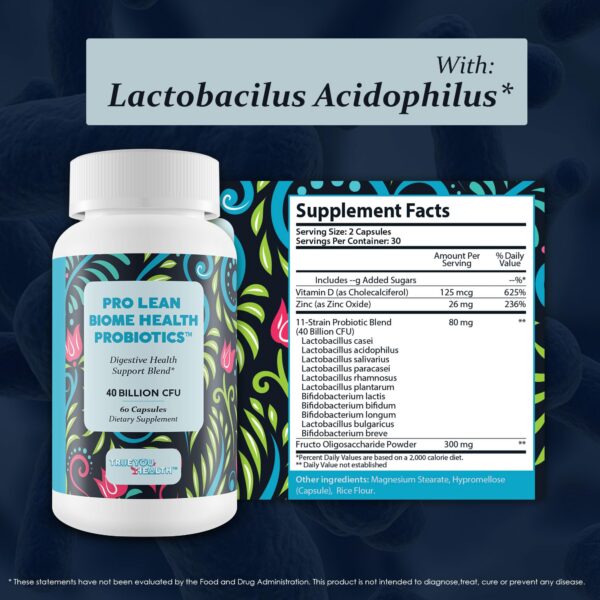Version 1.0.0 Probióticos Pro Lean Biome salud y energía mejoradas