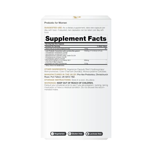 Probióticos Pro-Ven con vitamina B6 y fórmula equilibrada