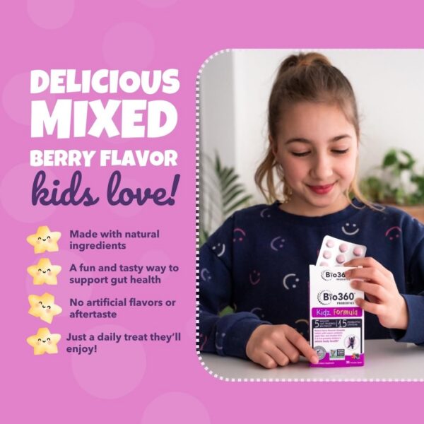 Probióticos sabor bayas para niños Bio360