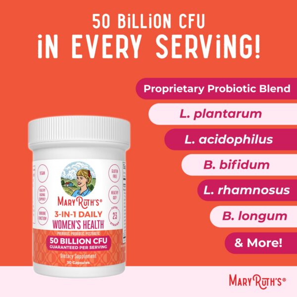 Probióticos veganos MaryRuth Organics con extracto de bambú