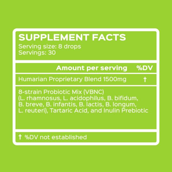 Caja del suplemento probiótico para niños Probonix sabor uva