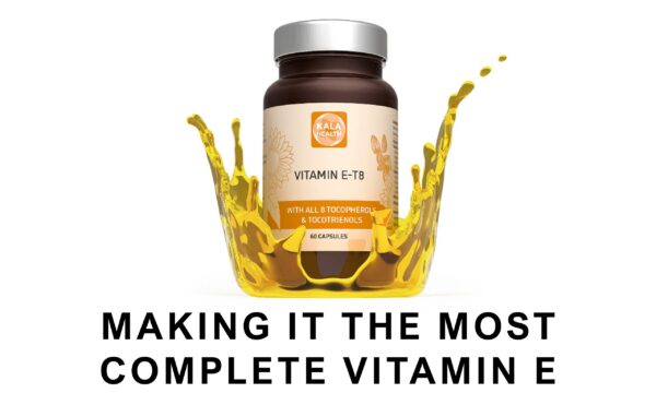 Frasco suplemento Kala vitamina E con tocotrienoles y tocoferoles