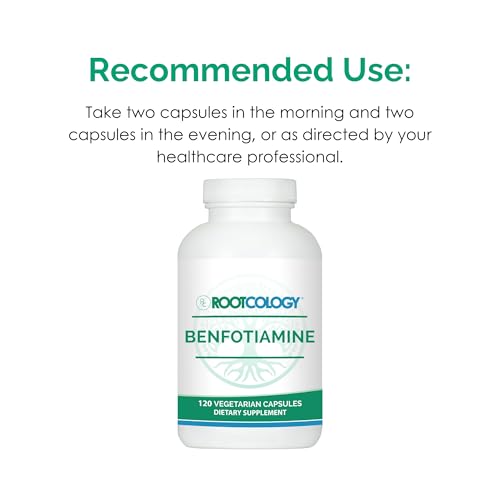 Producto Benfotiamina Rootcology en cápsulas
