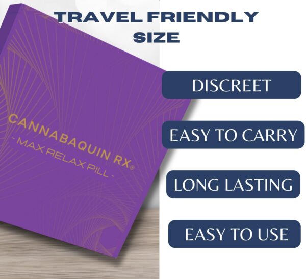 Producto Cannabaquin Max Relax 30 tabletas para bienestar diario