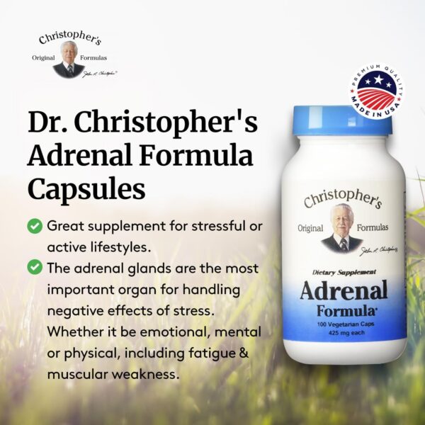 Producto Christopher's Original Formulas para apoyo suprarrenal y estrés