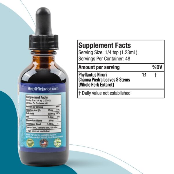 Producto Cleanse Drops de Rejuvica Health para desintoxicación renal