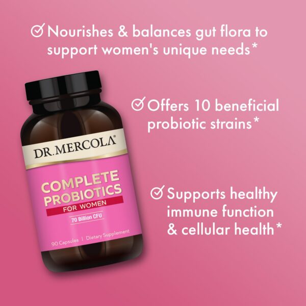 Producto Dr. Mercola Probióticos no GMO para mujeres