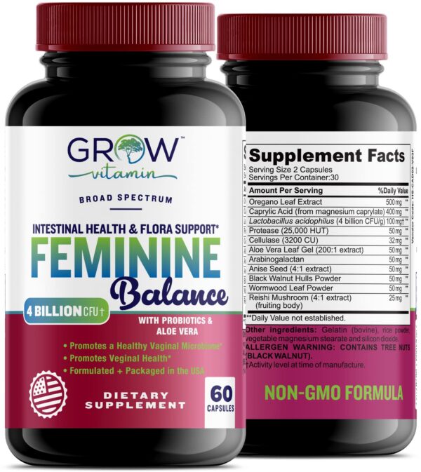 Producto Feminine Balance complejo para apoyo inmune e intestinal