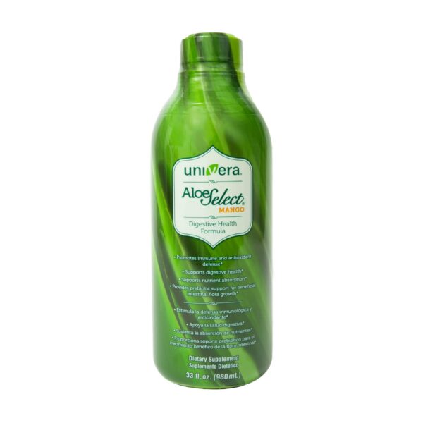 Producto jugo aloe vera Univera en caja embalaje original