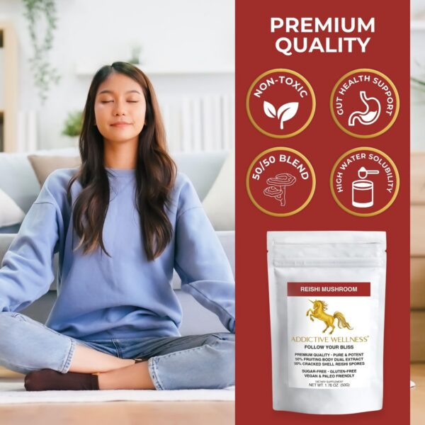 Version 1.0.0 Producto natural de hongo reishi, extracto y esporas