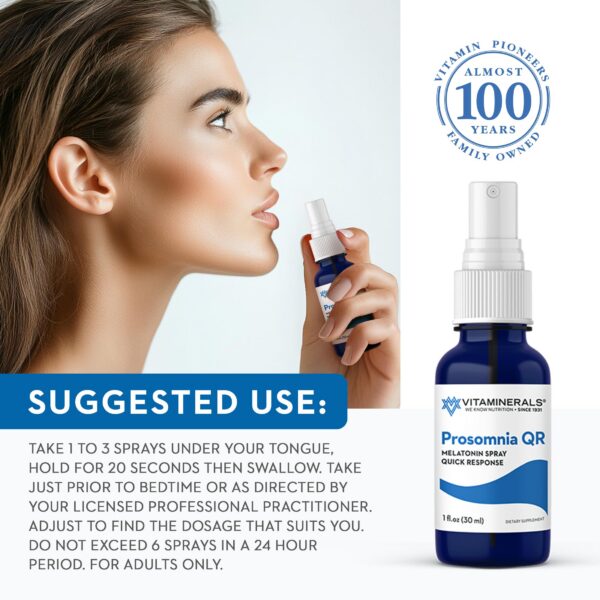 Version 1.0.0 Producto natural spray melatonina Vitaminerals para dormir