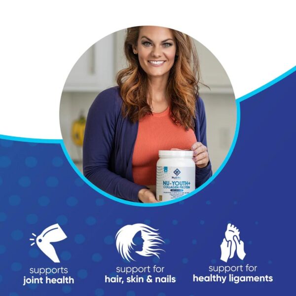 Producto Nu-Youth + fórmula colágeno para fortalecer articulaciones
