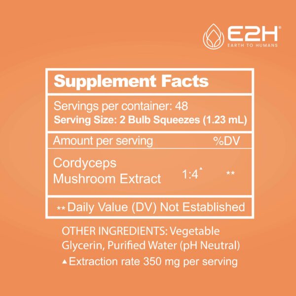 Producto nutricional de extracto cordyceps E2H