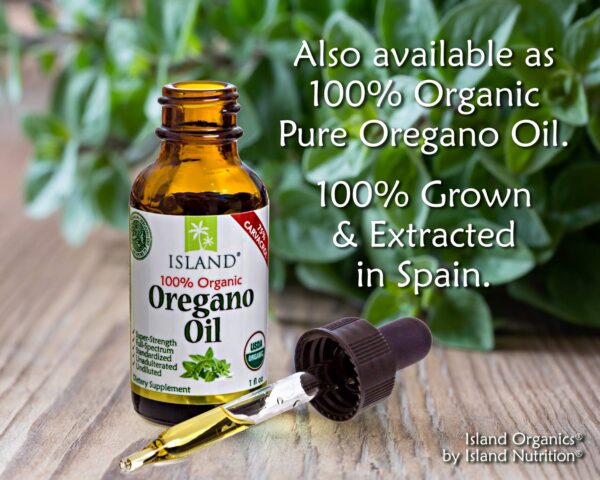 Version 1.0.0 Producto orgánico aceite de orégano Island Nutrition