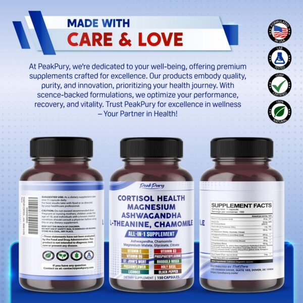 Producto PeakPury cGMP y prueba de calidad en laboratorio