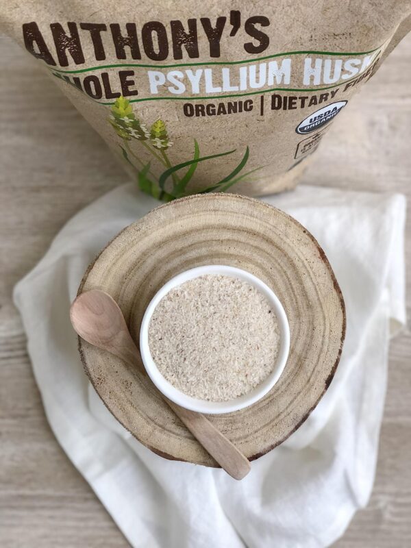 Producto psyllium orgánico Anthony's 1.5 lb para fibra dietética