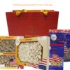 Presentación caja raíz ginseng americano cultivado Wisconsin