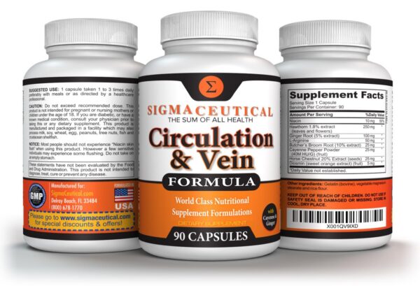 Producto Sigmaceutical para piernas y circulación saludable