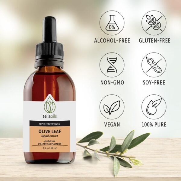 Producto vegano extracto hoja de olivo Teliaoils natural