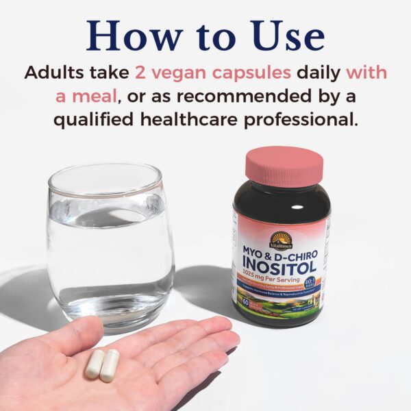 Producto Vitalitown sin gluten suplemento inositol saludable