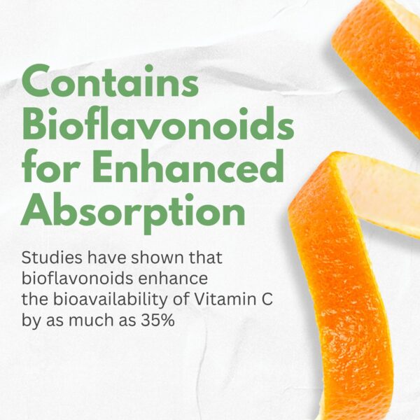 foto de producto vitamina c con bioflavonoides y antioxidantes naturales