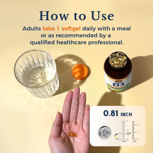 Producto Vitalitown vitamina D3 sin gluten ni aditivos