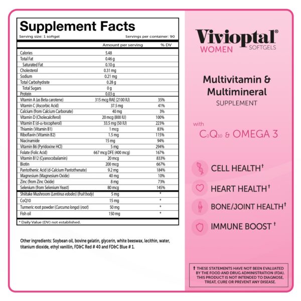 Empaque Vivioptal Women 90 Softgels