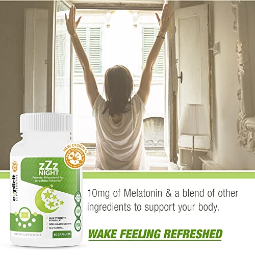 Producto zZz Night con ingredientes naturales para mejor descanso