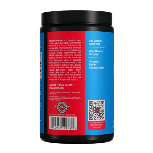 Version 1.0.0 Detalles de ingredientes de ProLab Glutamina